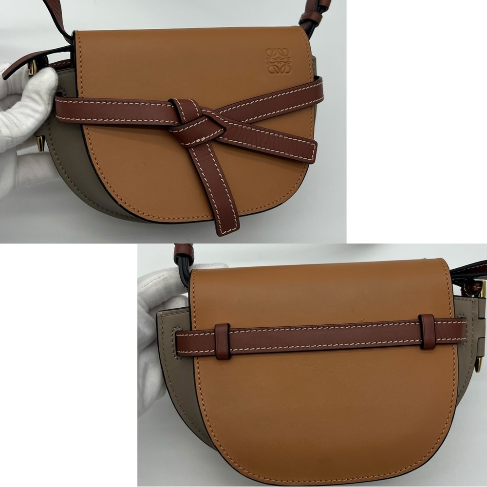 Authentic Loewe mini Gate dual bag in tricolors - Picture 5 of 17